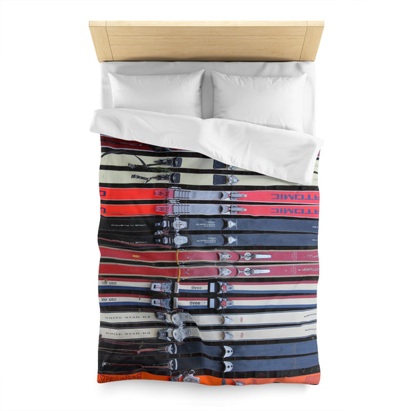 Vintage Ski Collection - Microfiber Duvet Cover