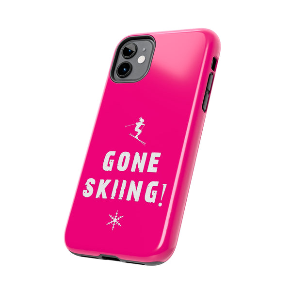 Gone Skiing Pink - Tough Phone Case, Case-Mate