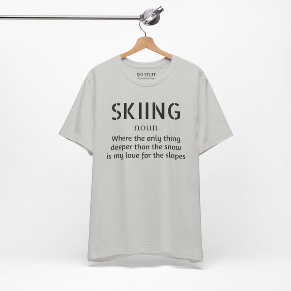 Skiing Love - Short Sleeve Shirt