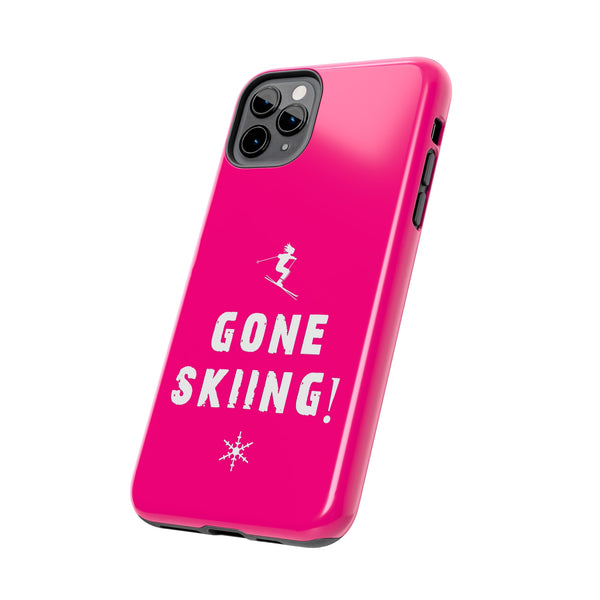 Gone Skiing Pink - Tough Phone Case, Case-Mate