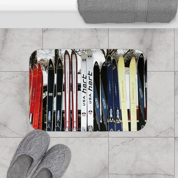 small bath mat ski decor