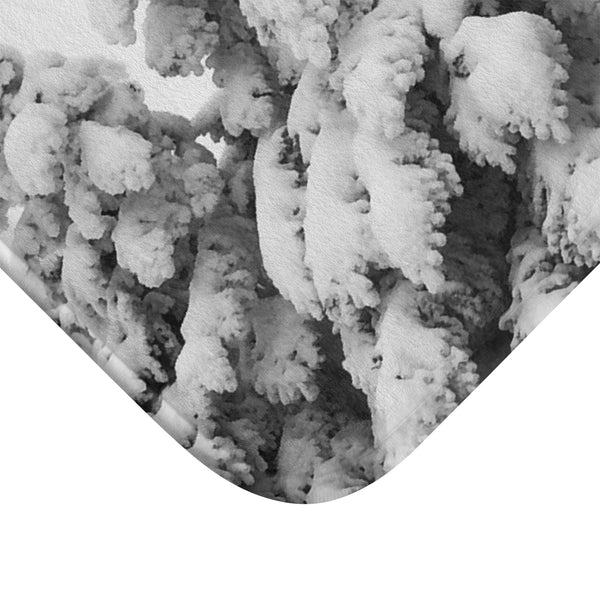 Snow covered Pines - Bath Mat