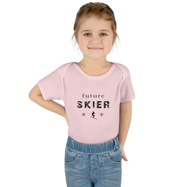 Infant Bodysuit – "Future Skier" Baby Onesie | Skiing Newborn Gift