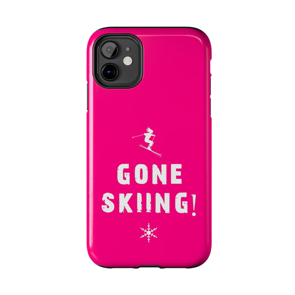 Gone Skiing Pink - Tough Phone Case, Case-Mate