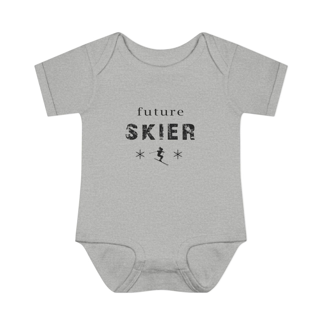 Infant Bodysuit – "Future Skier" Baby Onesie | Skiing Newborn Gift