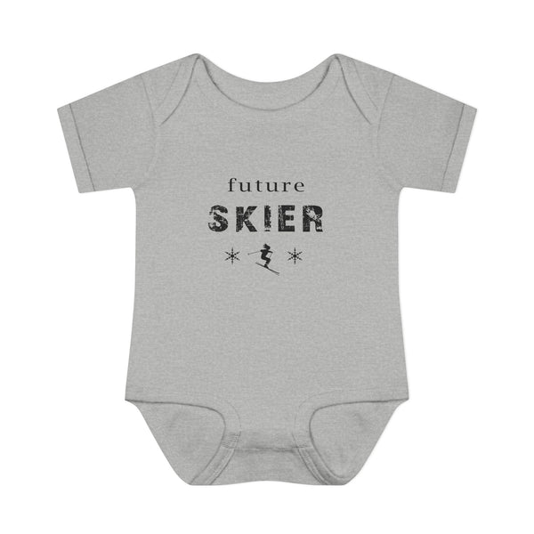 Infant Bodysuit – "Future Skier" Baby Onesie | Skiing Newborn Gift