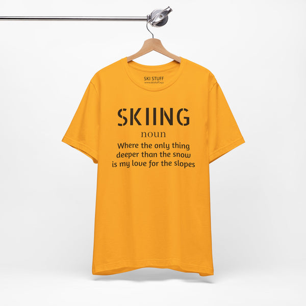 Skiing Love - Short Sleeve Shirt