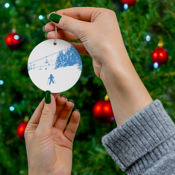 Little Skiere - Round Ceramic Ornament