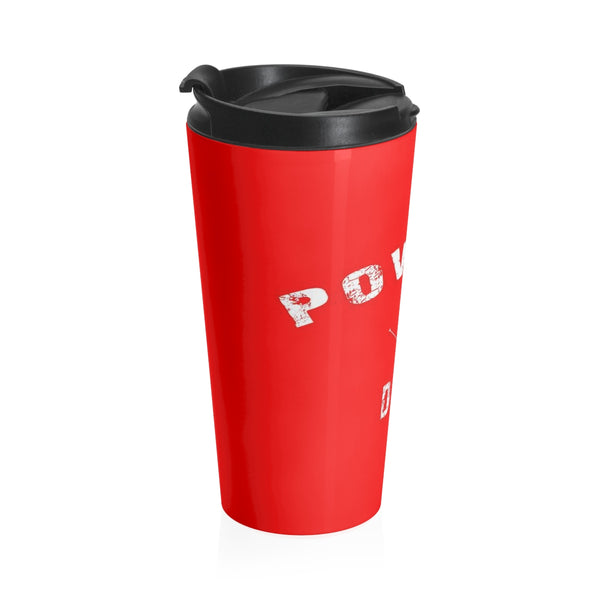 skiing inspired travel mug