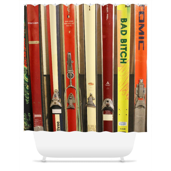 Skis and Bindings - Shower Curtain