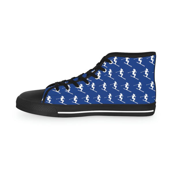 Skiers Blue - High Top Sneakers