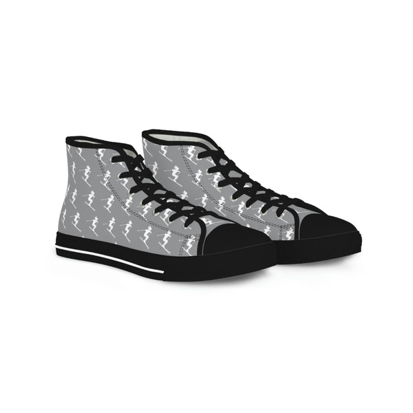 Skiers Gray - Men's High Top Sneakers