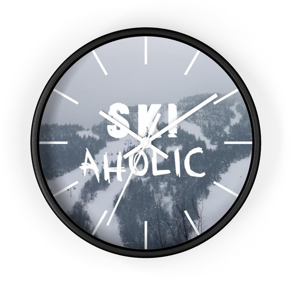 Wall Clock - Ski Aholic