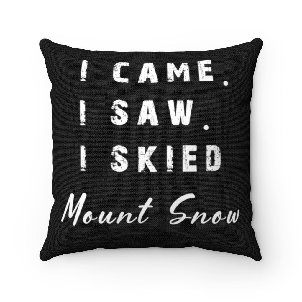 I skied Mount Snow - Throw Pillow