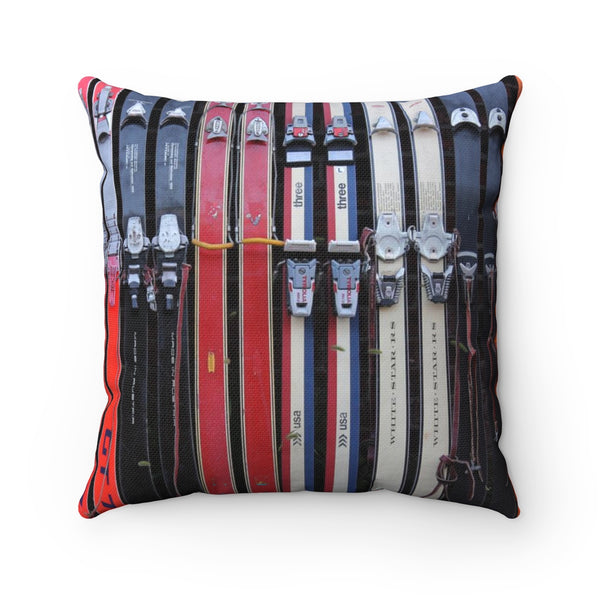 Vintage Ski - Throw Pillow