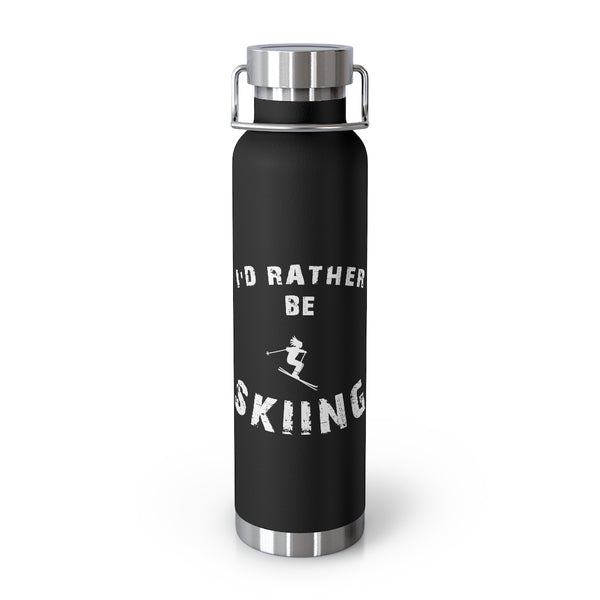 I'd rather be Skiing, Vacuum Insulated Bottle, Skiing Bottle, Skier Gifts