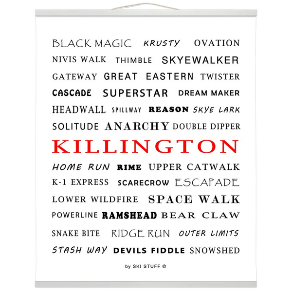 Hanging Canvas Print - Killington Trails