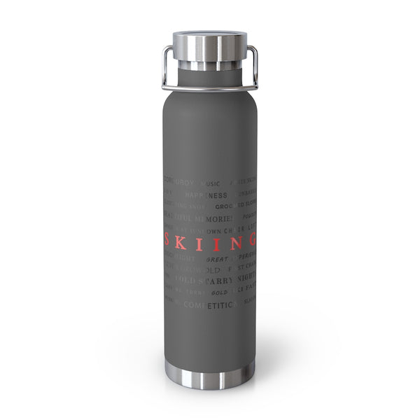 Skiing Memories Vacuum Insulated Bottle, Skiing Bottle, Skier Gifts