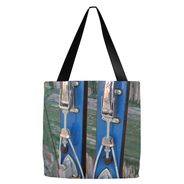 Vintage Ski Bindings - Tote Bag