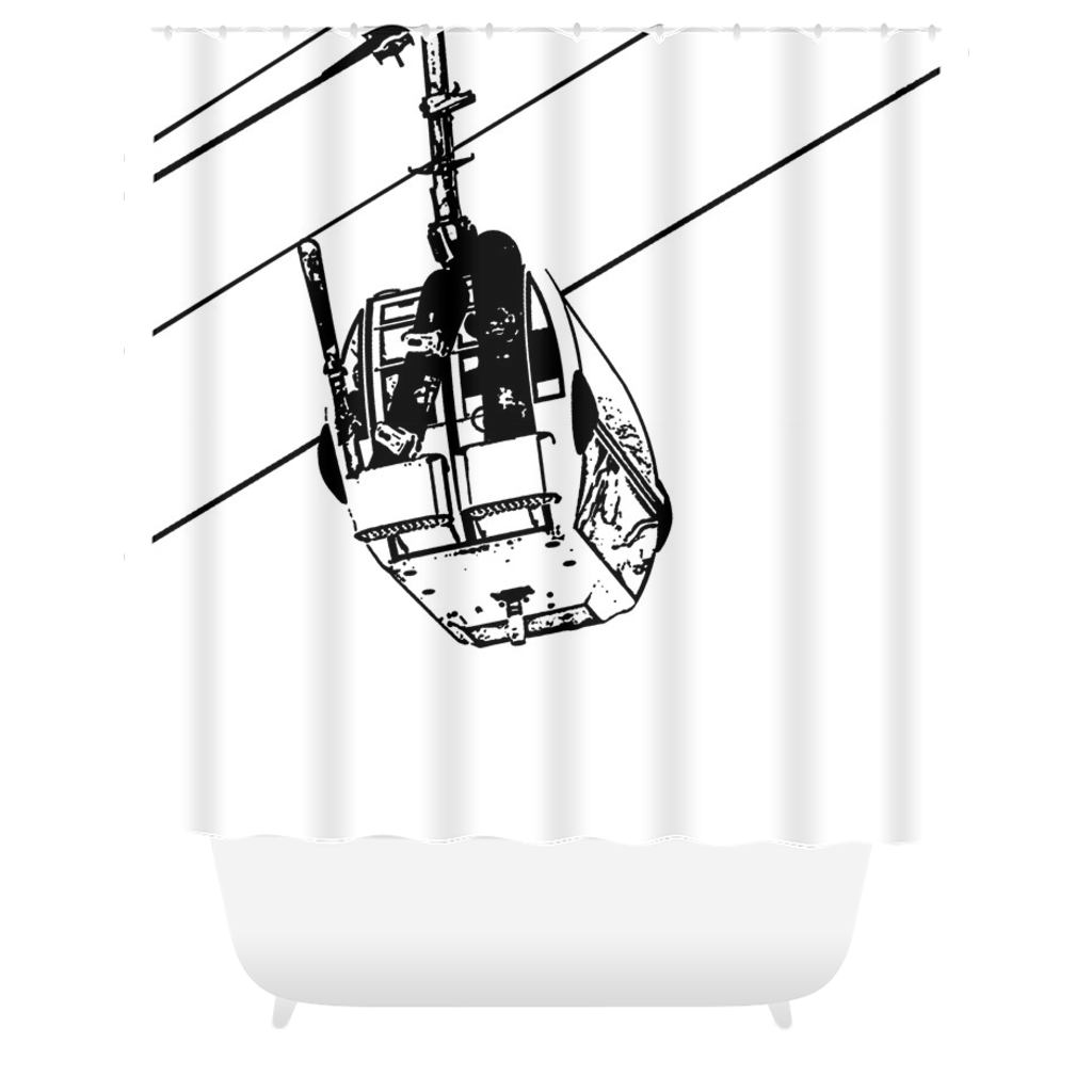 Ski Gondola - Shower Curtain