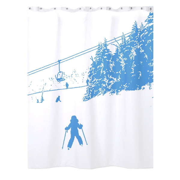 Little Skier - Shower Curtain