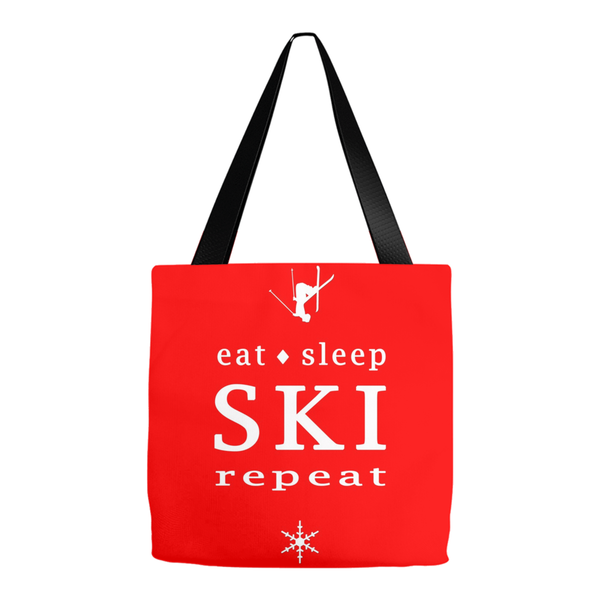 Eat Sleep SKI red - Tote Bag