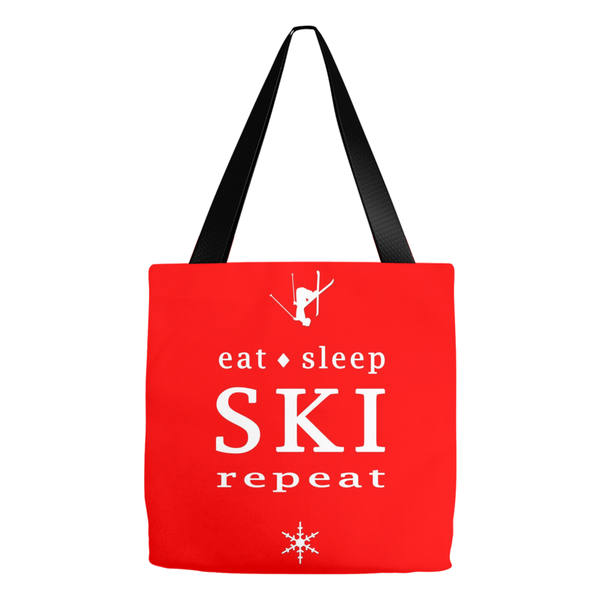 Eat Sleep SKI red - Tote Bag