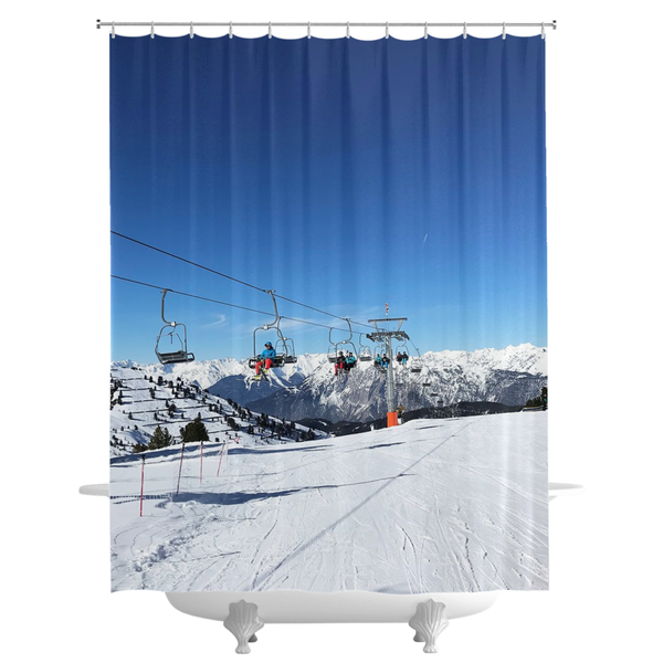 Chair Lift Tyrol - Shower Curtain