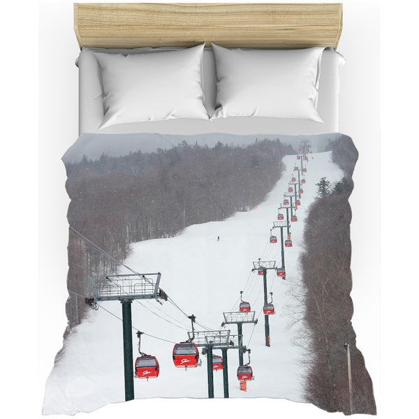 Stowe Mountain Gondola - Duvet Cover