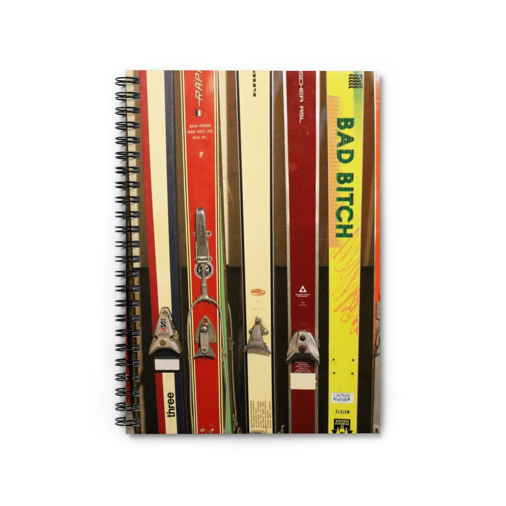 Skis and Bindings - Spiral Notebook