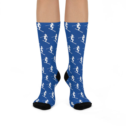 Skiers Blue - Crew Socks