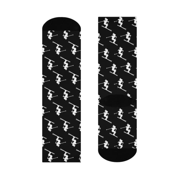 Skiers Black - Crew Socks