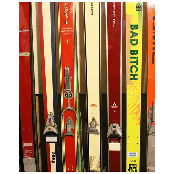 Skis and Bindings - Poster