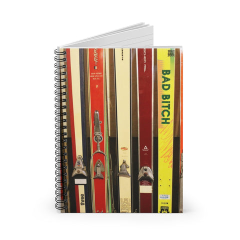Skis and Bindings - Spiral Notebook