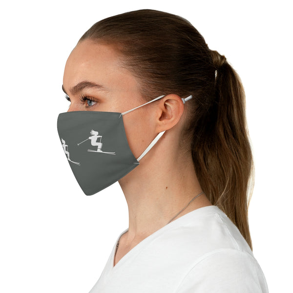 Skier Gray - Fabric Face Mask