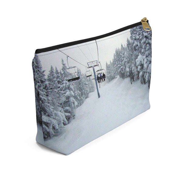 Chair Lift Vermont - Accessory Pouch w T-bottom