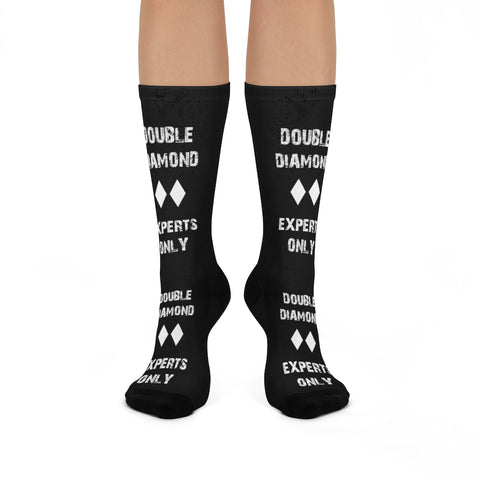 Double Diamond Experts Only - Crew Socks