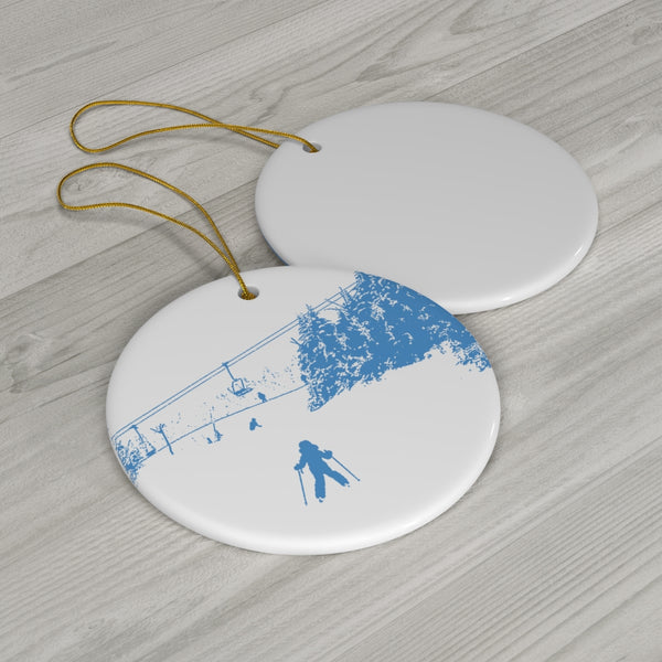 Little Skiere - Round Ceramic Ornament