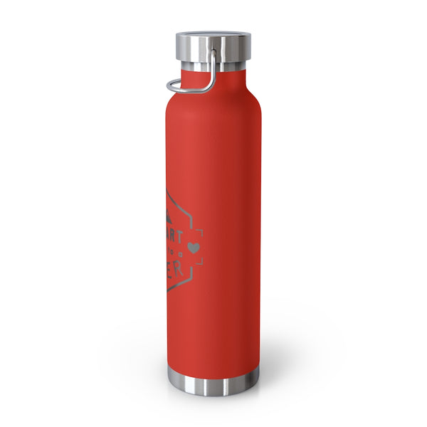 My Heart belongs to a Skier, Vacuum Insulated Bottle, Skiing Bottle, Skier Gifts