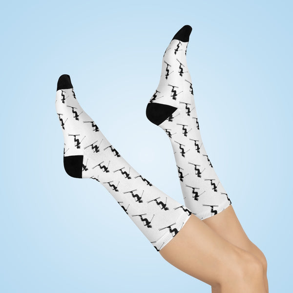 Skiers White - Crew Socks