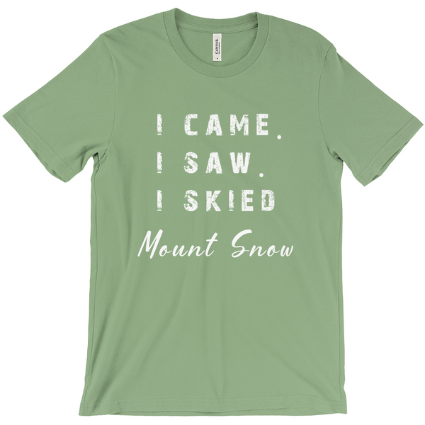 I came I saw I skied Mount Snow - T-Shirt