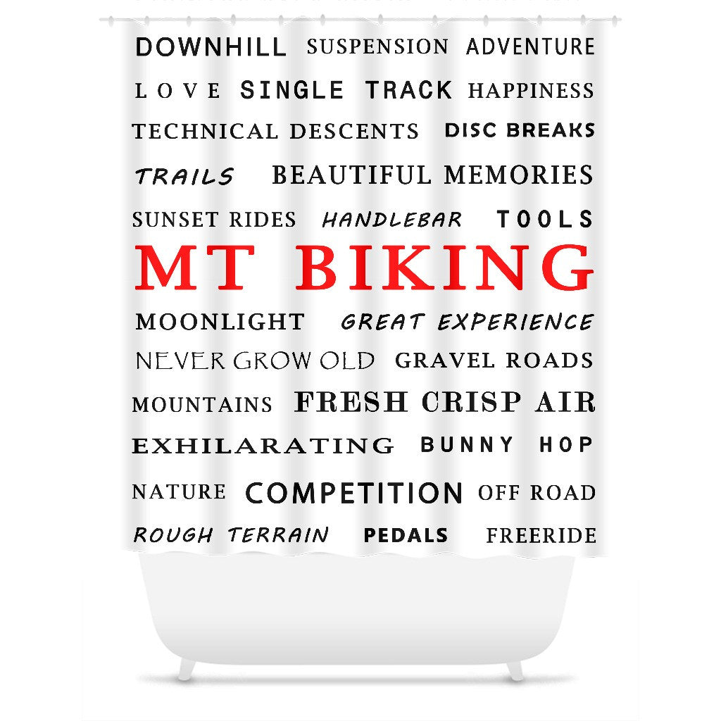 Mt Biking - Shower Curtain
