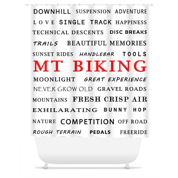 Mt Biking - Shower Curtain