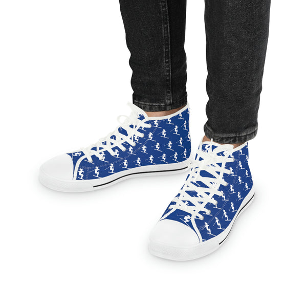 Skiers Blue - High Top Sneakers