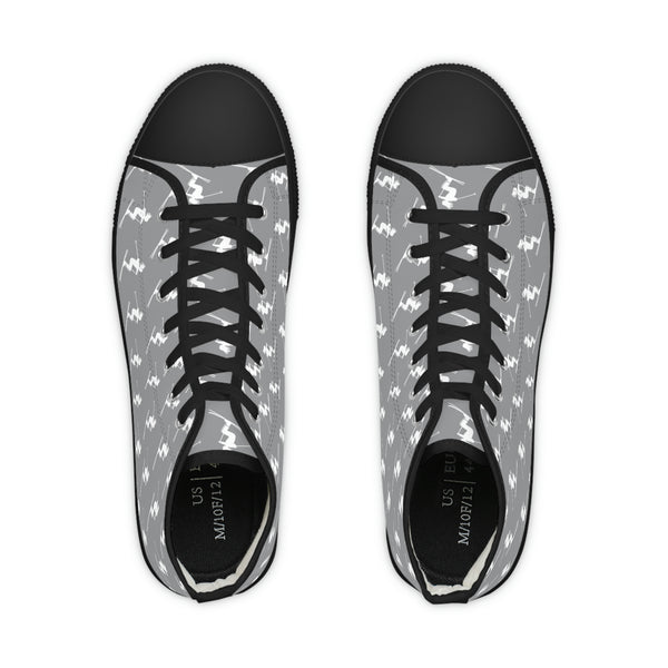 Skiers Gray - Men's High Top Sneakers