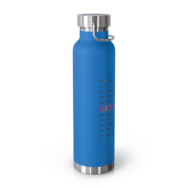 Ski Racing Memories, Vacuum Insulated Bottle, Skiing Bottle, Skier Gifts