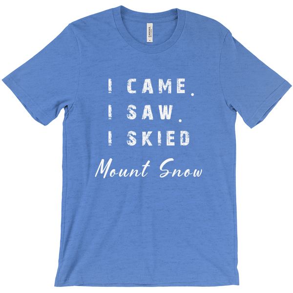 I came I saw I skied Mount Snow - T-Shirt