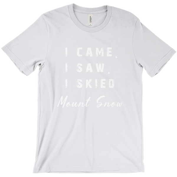 I came I saw I skied Mount Snow - T-Shirt