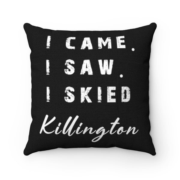 I skied Killington - Throw Pillow