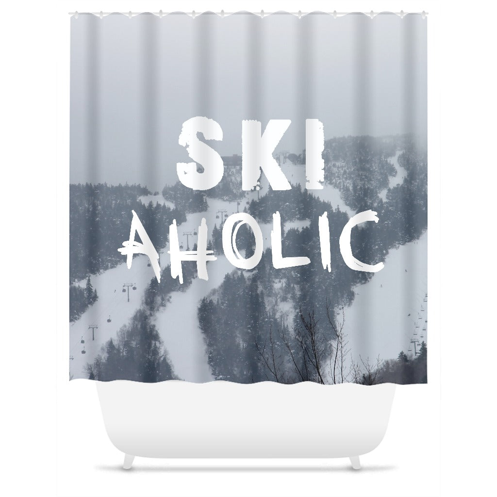 Ski Aholic - Shower Curtain